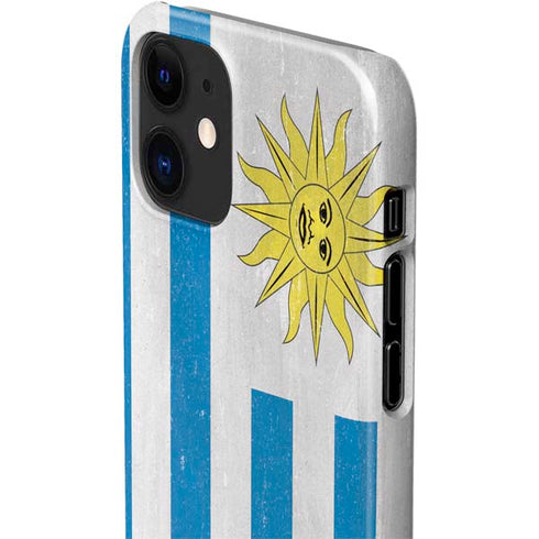 Uraguay Flag Distressed iPhone 12 Mini Lite Case